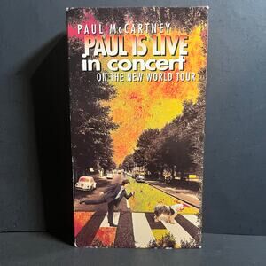 Paul McCartney - Paul Is Live in Concert VHS Tape (1993) New World Tour